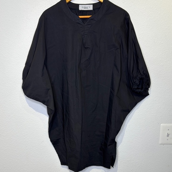 St. Mark’s black top with elastic sleeves - Picture 1 of 3